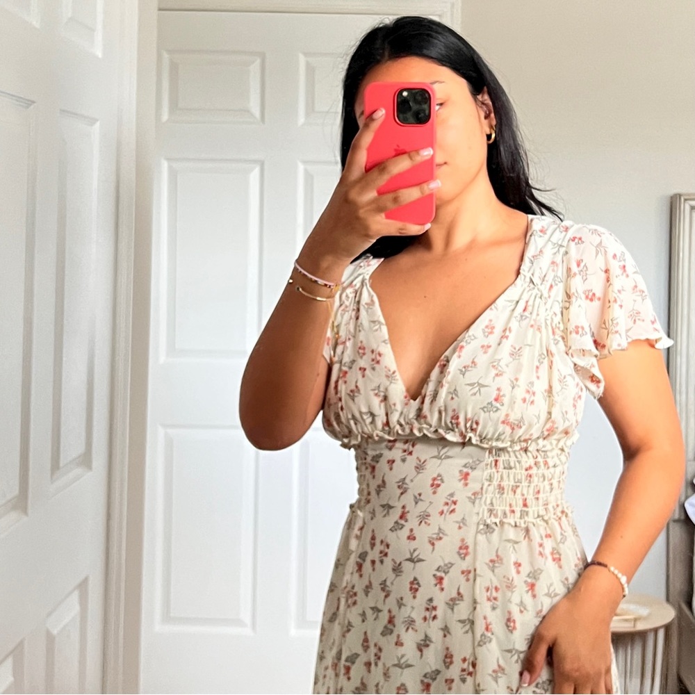 Max Studio Floral Midi Dress Size S